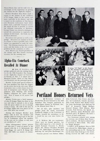 Portland Honors Returned Vets